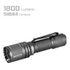 AceBeam P16 ladattava LED-taskulamppu 1000 lumenia harmaa