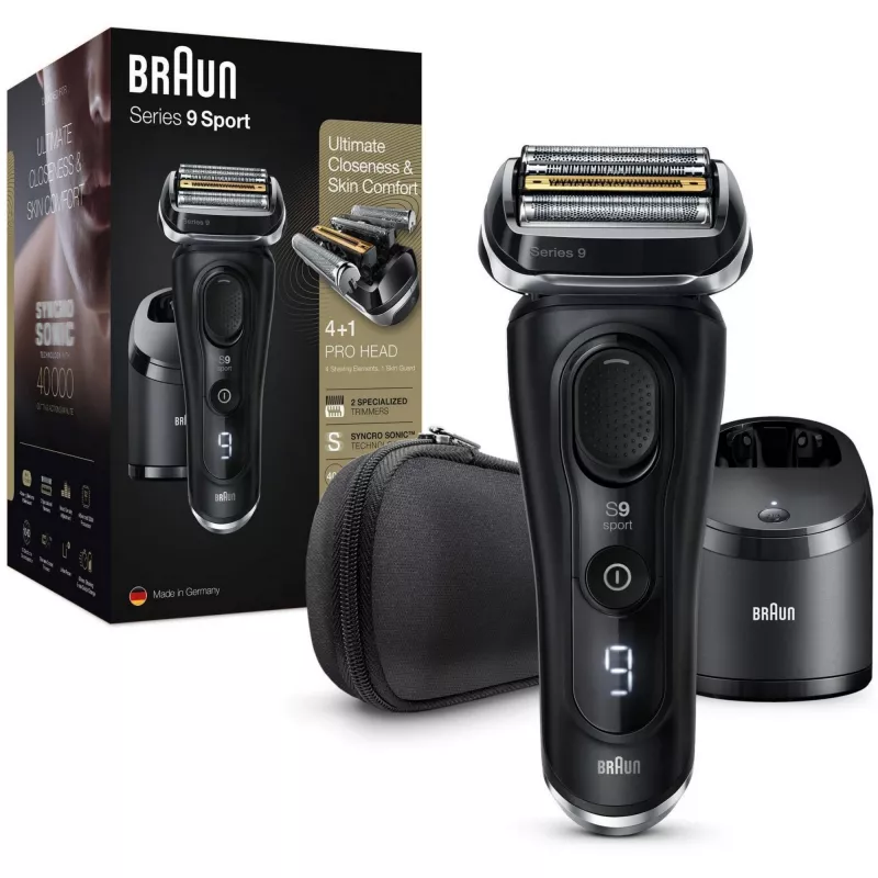 Braun Series 9 9352cc Sport kalvosparranajokone trimmeri musta harmaa