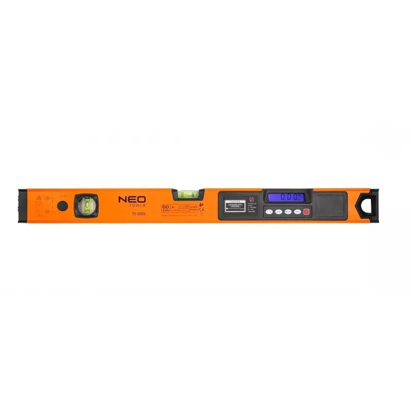 Neo Tools vesivaaka elektronisella näytöllä ja laserosoittimella 60 cm
