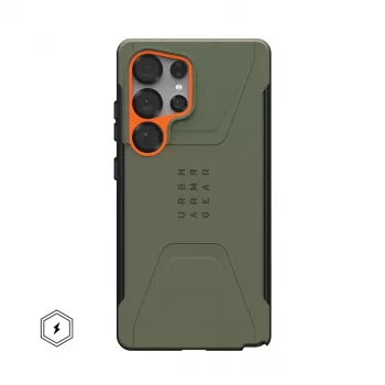 Urban Armor Gear Civilian puhelinkotelo 17,3 cm (6,8 inch) Cover oliivi, oranssi