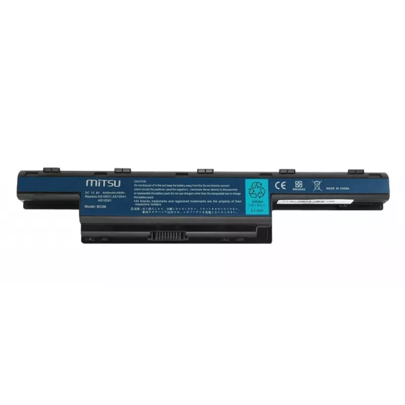 MITSU akku Acer Aspire 4551 4741 5741 4400 mAh 10,8–11,1 V