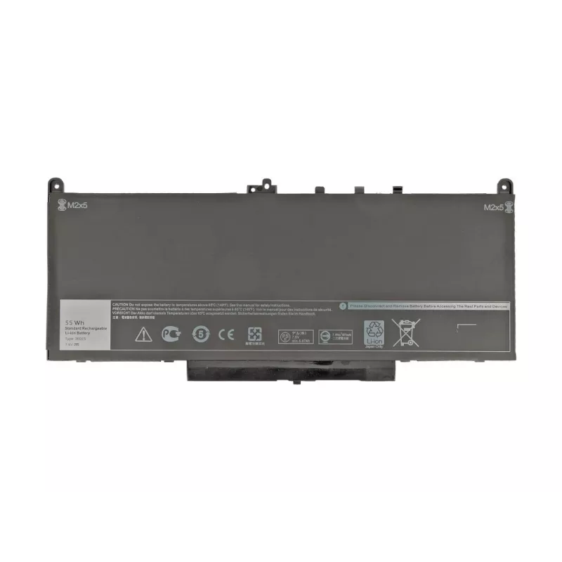 Mitsu akku Dell Latitude E7270, E7470 -malleille, 7200 mAh (55 Wh)