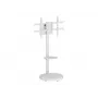 TECHLY lattiaständi rullavaunuhyllyllä LCD/LED/Plasma TV 37-86