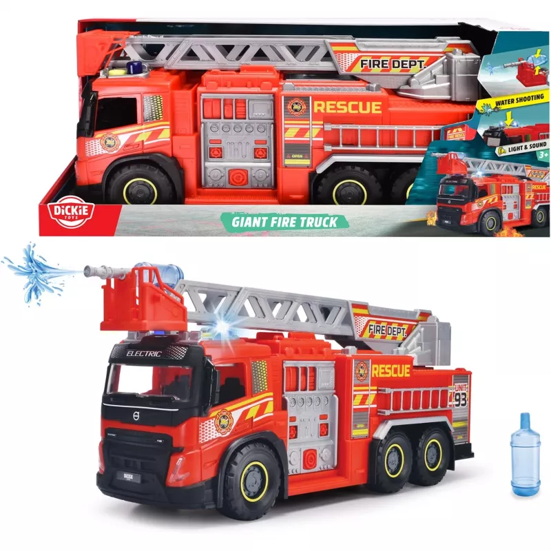 Lelupaloauto Simba-Dickie Giant Fire Truck 203719031 liikkuvin osin
