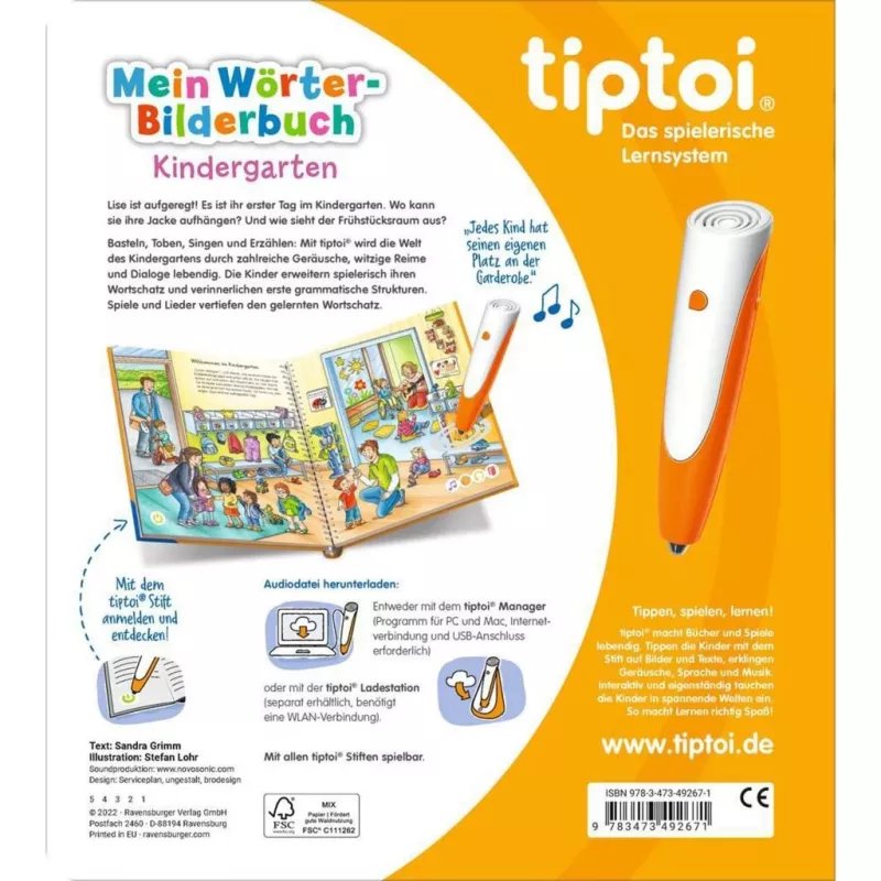 tiptoi Mein Wörter-Bilderbuch: Kindergarten, oppikirja