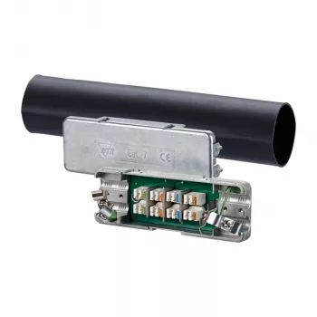 Verkkolaajennin MetzConnect 130863-01-E Cat6-/Cat6a-/Cat7-kaapeleille, 0,5 A tulovirta