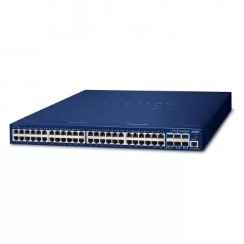 Hallittava L3 Gigabit Ethernet -kytkin PLANET SGS-6310-48T6X 48 porttia 1U