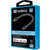 SANDBERG Lightning-sovitin - USB uros Lightning uros - 20 cm - musta - Apple iPad/iPhone/iPod (Lightning)