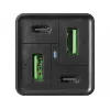 SANDBERG verkkolaite - 65 wattia - 3,25 A - PD, QC - 4 lähtöporttia (2 x USB, 2 x USB-C)