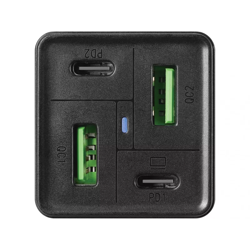 SANDBERG verkkolaite - 65 wattia - 3,25 A - PD, QC - 4 lähtöporttia (2 x USB, 2 x USB-C)
