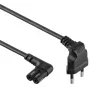 Virtakaapeli Gembird PC-184L 1 m H05VV-F CEE7/16 C7, 2,5 A, musta
