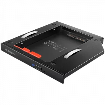 AXAGON RSS-CD12 2,5 SSD/HDD-sovitin optiseen asemaan 12,7 mm LED