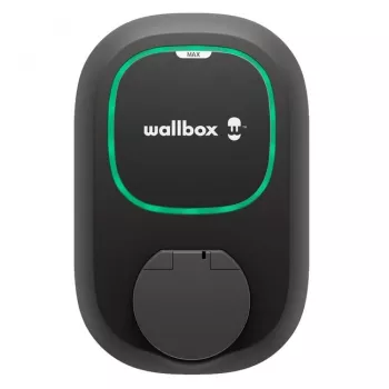 Wallbox Pulsar MAX Socket 22 kW Wi‑Fi Bluetooth — sähköauton latausasema, pistorasialla varustettu versio