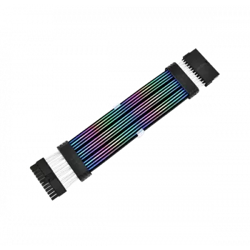 Thermaltake Tt Mod 24-pin ARGB virran jatkojohto, musta