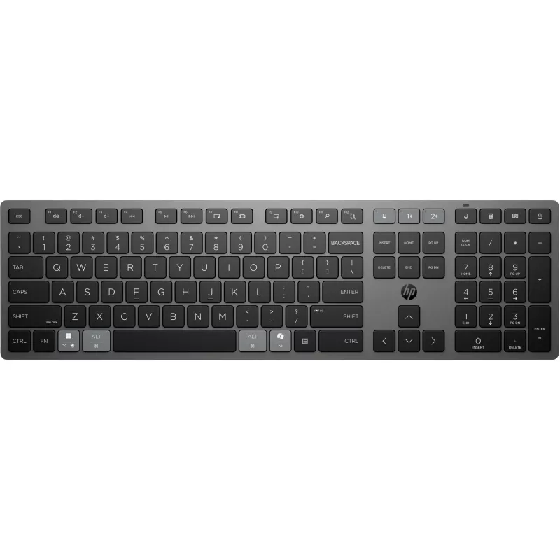 HP 720 monilaite langaton ladattava täysikokoinen näppäimistö USB Bluetooth