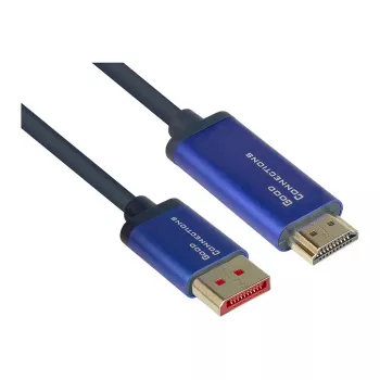 Videokaapeli-adapteri Alcasa 4860-SF030B 3m DisplayPort HDMI musta sininen