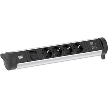 BACHMANN CYCLE Base 4xCEE7/3 1x kytkin 1xUSB A/C 22W 0,2m GST18