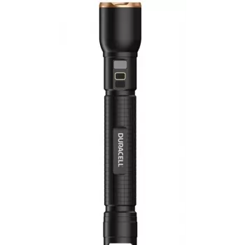 Taskulamppu Duracell DF4000R musta – ladattava käsivalaisin, kompakti muotoilu