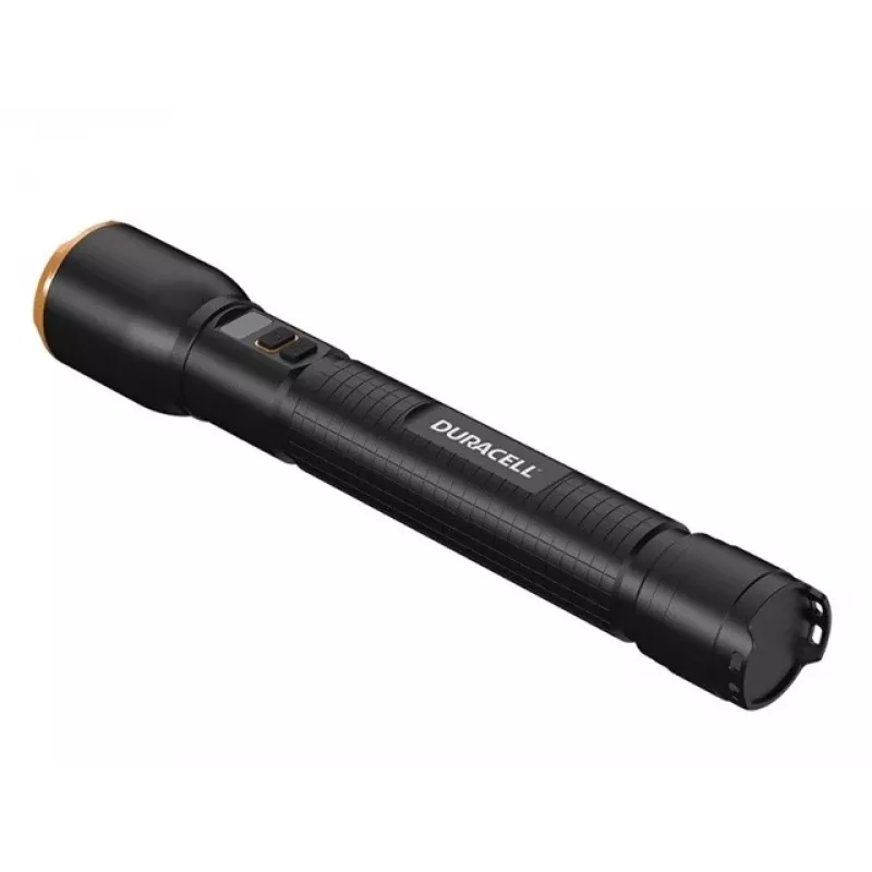 Taskulamppu Duracell DF4000R musta – ladattava käsivalaisin, kompakti muotoilu