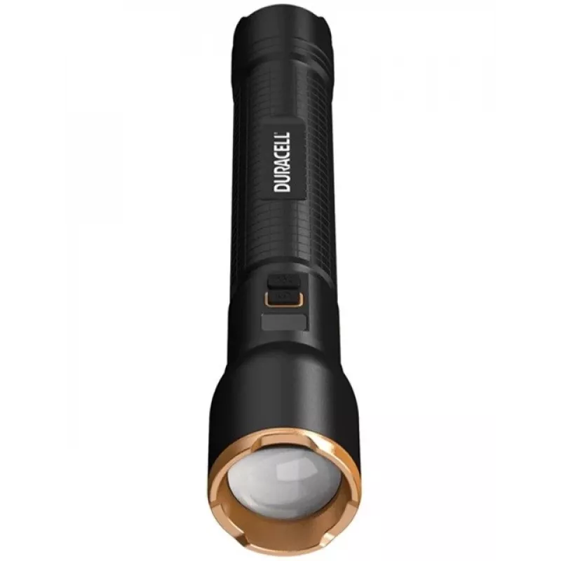 Taskulamppu Duracell DF4000R musta – ladattava käsivalaisin, kompakti muotoilu