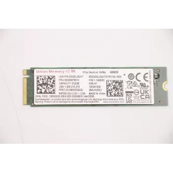 Sisäinen NVMe SSD Lenovo SSDASM 512 GB PCIe 4.0 x4 M.2 2280