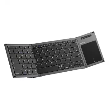 Inateck KB06101_STEEL GRAY näppäimistö Home RF Wireless + Bluetooth QWERTZ English musta