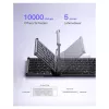 Inateck KB06101_STEEL GRAY näppäimistö Home RF Wireless + Bluetooth QWERTZ English musta