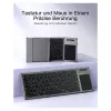 Inateck KB06101_STEEL GRAY näppäimistö Home RF Wireless + Bluetooth QWERTZ English musta