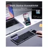 Inateck KB06101_STEEL GRAY näppäimistö Home RF Wireless + Bluetooth QWERTZ English musta
