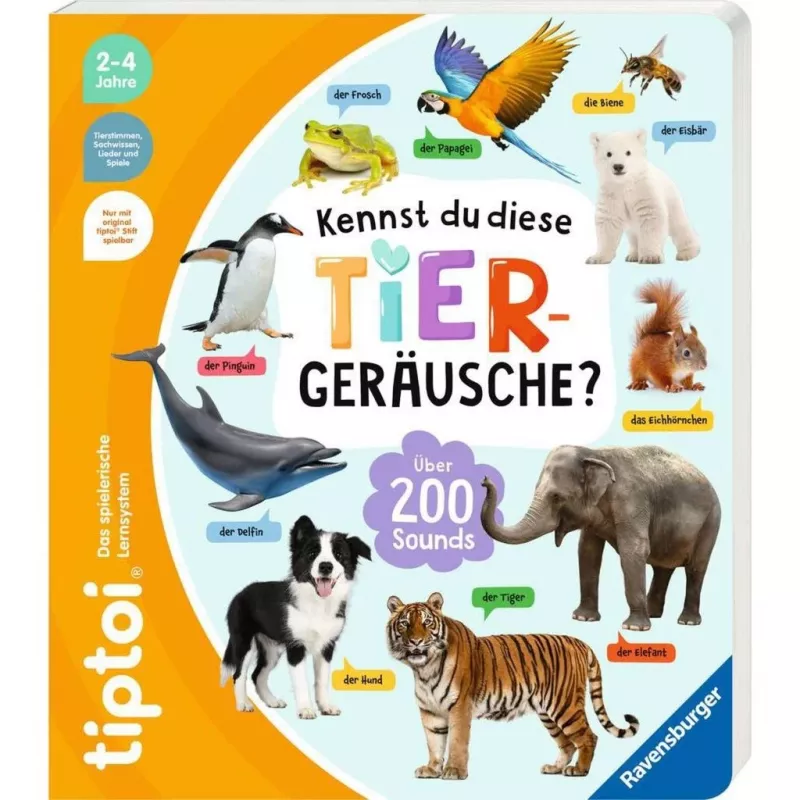 tiptoi Kennst du diese Tiergeräusche?, oppikirja