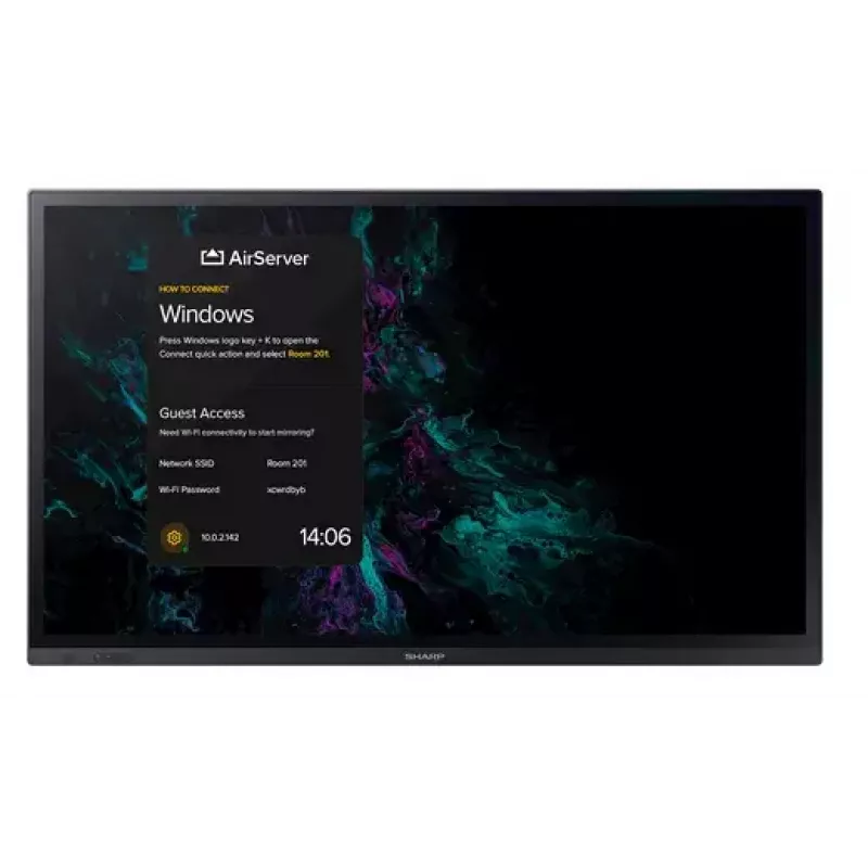 Interaktiivinen taulunäyttö Sharp PN-LA862 86 tuuman 4K Ultra HD kosketusnäyttö musta