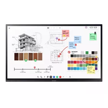 Interaktiivinen taulunäyttö Sharp PN-LA862 86 tuuman 4K Ultra HD kosketusnäyttö musta