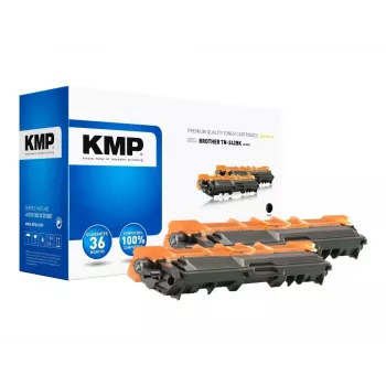 KMP DOUBLEPACK B-T57D - 2 kpl:n pakkaus - musta - yhteensopiva - värikasetti (vaihtoehto: Brother TN242BK) - Brother DCP-9017, DCP-9022, HL-3142, HL