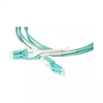 Kuitupatch-kaapeli Duplex OM3 (Multimode, 50/125) LC/LC, UNIBOOT, LSZH, käännettävä polariteetti, vapautusvipu, 2 m, Good Connections® (LW-U802LC3)