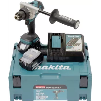 Akkuporaruuvinväännin Makita DDF492RTJ 18V kahdella akulla
