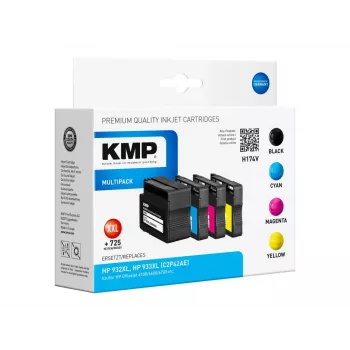 KMP C2P42AE kasetti HP 932XL + 933XL musta väri