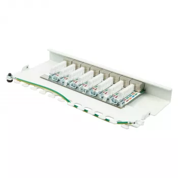 Alcasa GC-N0119 patch-paneeli 0,5HE 10 Gigabit Ethernet RJ-45 Cat6a