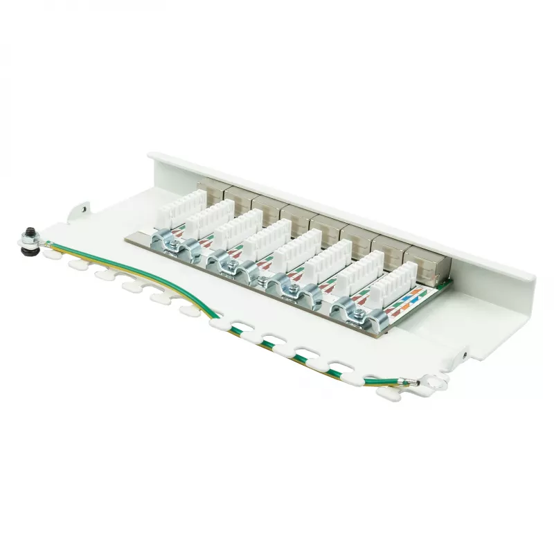 Alcasa GC-N0119 patch-paneeli 0,5HE 10 Gigabit Ethernet RJ-45 Cat6a
