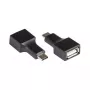 Alcasa USB-AD201 USB C - USB A -adapteri musta
