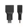 Alcasa USB-AD201 USB C - USB A -adapteri musta