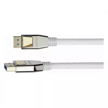 PREMIUM DisplayPort 2.0 -kaapeli, 54 Gbit/s, UHBR 13.5, 4K @240Hz / 8K @60Hz, täysmetalliliittimet, kupari (DP20-PY005W)