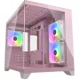Cougar FV150 ARGB mini-torni-PC-kotelo – pinkki, tukee 2x 120/140 mm sivutuulettimia, 1x 120 mm takana, 2,5