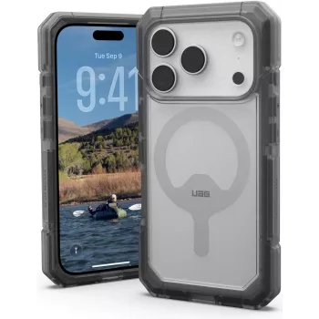 UAG Urban Armor Gear Trooper MagSafe -kotelo | Apple iPhone 17 Pro | tuhkanharmaa/läpinäkyvä | 114521114G31 (114521114G31)