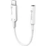 ALOGIC Elements Pro - sovitin USB-C -kuulokeliitännäksi - USB-C uros mini-liitäntään naaras - 10 cm - valkoinen - aktiivisirulla (ELPC35A-WH)