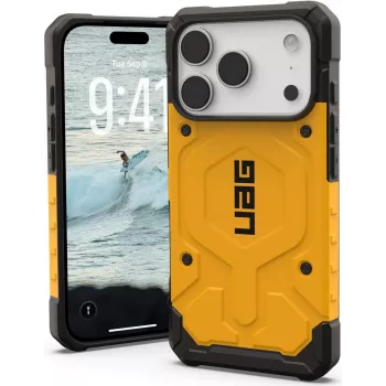 Urban Armor Gear UAG Pathfinder MagSafe -kotelo | Apple iPhone 17 Pro | Heritage-keltainen