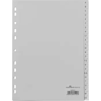 Tab Index Durable 650810 polypropyleeni PP harmaa