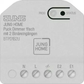 Jung BT P D1 B2 U JUNG HOME Puck himmennin 1-kertainen 2 binääritulolla (BTPD1B2U)
