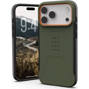UAG Urban Armor Gear Civilian MagSafe -kotelo | Apple iPhone 17 Pro Max | oliivi/pop-oranssi | 114546117297 (114546117297)