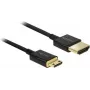 HDMI-kaapeli DeLOCK 85118 0,25 m HDMI Type-A - Type-C musta