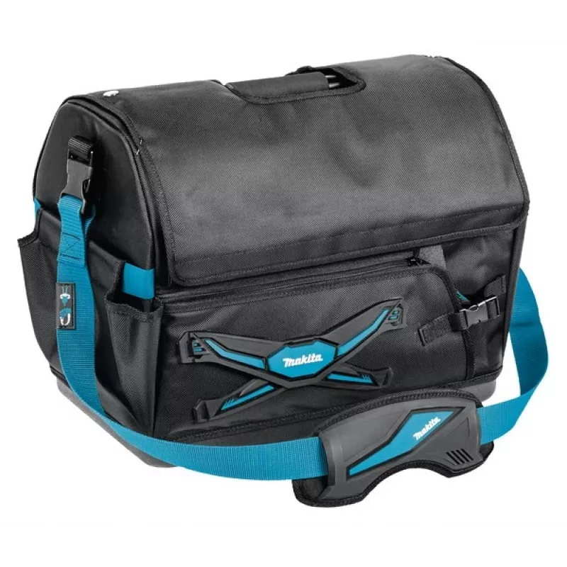 Makita työkalulaatikko E-05446 musta, sininen muovi, polyesteri, teräs